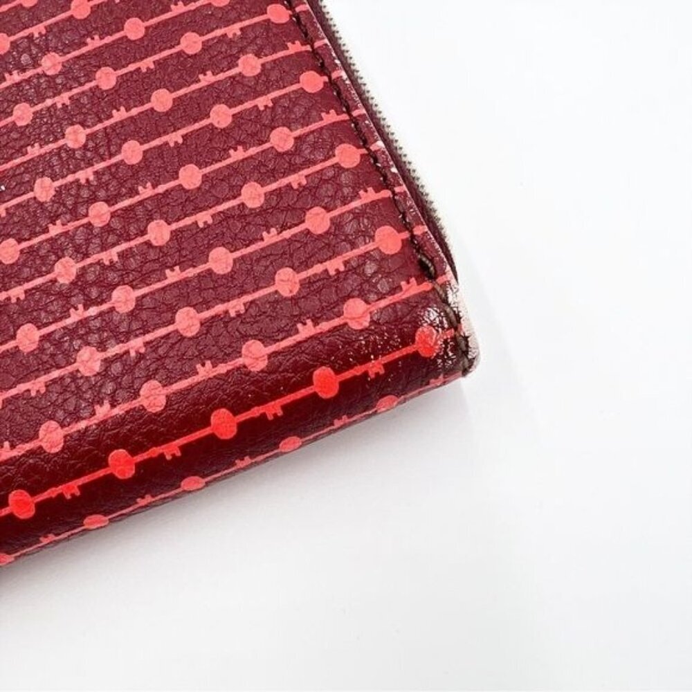 Fossil Jayda Cabernet Zippered Wallet Boho Bohemi… - image 4